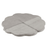 PLUSH NEST PLUSH NEST Plyšová hrací podložka ve tvaru květu Manšestr (prémiový) 115 × 115 × 5 cm béžová