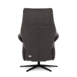 Relaxační křeslo, elektrické zabudované ovládání, hnědá, látka, TV-B3973 BR2