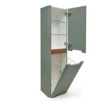 Vysoká skříňka SAT Fusion 40x149x33 cm eukalyptově zelená mat SATFUSIONV40EZK SATFUSIONV40EZK