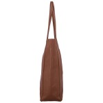 Trendy dámská kožená kabelka na rameno Sascha, hnědá