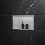 REA - Zápustná police pro vestavbu 30x45 broušený nerez REA-05601