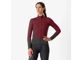 Castelli Perfetto Air dámská bunda Deep Bordeaux/Dark Gray vel.