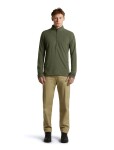 ICEBREAKER Mens Merino 400 RealFleece Grid LS Half Zip, Dark Loden (vzorek) velikost: M