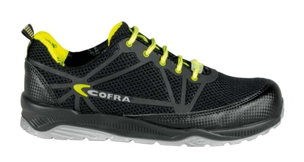 Bezpečnostní obuv Cofra FANS S1 P ESD SRC velikost 43, Černá/ Žlutá
