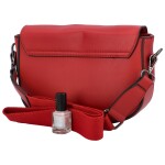 Trendová koženková crossbody Atlay, červená