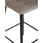 Barová židle, hnědá, látka,AUB-X7015 CAP2