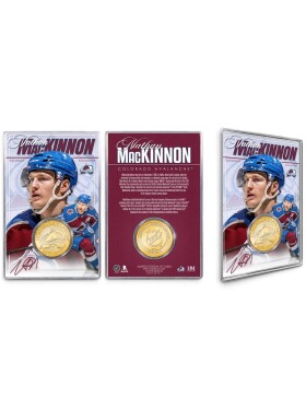 Mince Colorado Avalanche NHL Nathan MacKinnon Acrylic Bronze Coin Card