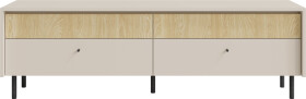 Televizní stolek Malta ML9 Barva korpusu + barva dveří: Pískově béžová / Dub olejovaný
