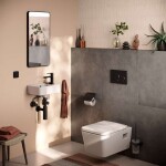 HANSGROHE - EluPura Original Q Závěsné WC se sedátkem SoftClose, Rimless, AquaChannel Flush, HygieneEffect, bílá 62051450