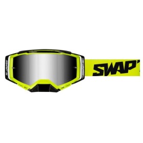 Swaps Aurus Lite motokrosové brýle černé/žluté/iridium-stříbrné