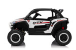 Mamido Elektrické autíčko Buggy UTV KCK 4x4 bílé 24V | 800W | 50 kg | EVA | LED | 2,4Ghz | ECO kůže