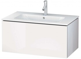 DURAVIT - L-Cube Umyvadlová skříňka 40x82x48 cm, 1 zásuvka, lesklá bílá LC614102222