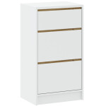 FRONTI Komoda BASIT 3S 50 - bílá + dub artisan