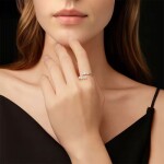 Stříbrný prsten s perlou a MOISSANITEM + CERTIFIKÁT, nastavitelná Stříbrná certifikát GRA, hadřík na čištění stříbra, dárková krabička