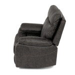 Polohovací křeslo, elektrické zabudované ovládání, hnědá, látka vintage, TV-4094 COF3