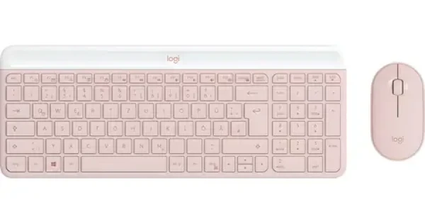 Logitech MK470 Slim Combo růžová / Set klávesnice a myši / Slim / Bezdrátový (920-011314)
