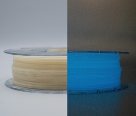 PLA filament 1,75 mm modrý svíticí ve tmě Devil Design 0,33 kg