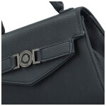 Módní dámská koženková kabelka do ruky Ember, tmavě modrá