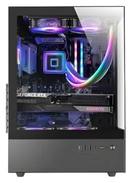 TAC Mars MC-XO černá / Počítačová skříň / ATX / 1x 120mm FRGB ventilátor / 2x USB 2.0 (TACMARS-MCXO)