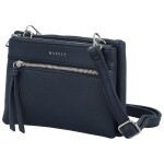 Trendy dámská koženková crossbody kabelka MaxFly Silverio, tmavě modrá