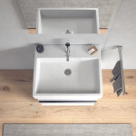 DURAVIT - Vero Air Umyvadlo 600x470 mm, s přepadem, otvor pro baterii, bílá 2350600000