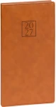 NOTIQUE Prestigio 2027 hnědý / Kapesní diář / 9 × 15,5 cm