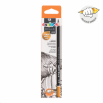 Carioca trojhranná tužka Black, 0/2B, 12 ks