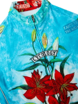 Cyklodres CYCOLOGY Winter Tiger Lily, aqua, dámský, dlouhý rukáv (Motiv Tiger Lily, velikost XXL)