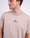 Tričko ONE OF XX Cement Purple Embroidered Loose Fit T-shirt Cement Purple