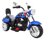 Mamido Dětská elektrická motorka Chopper modrá