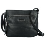 Trendová dámská koženková crossbody Edina, černá