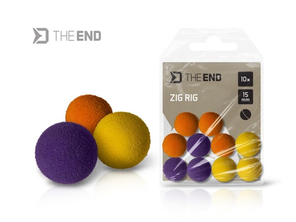 Delphin Pěnové Pop-Up TheEND Zig Rig Mix 10ks - 12mm,Delphin Pěnové Pop-Up TheEND Zig Rig Mix 10ks - 12mm