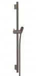HANSGROHE - Unica'S Sprchová tyč 65 cm se sprchovou hadicí, kartáčovaný černý chrom 28632340