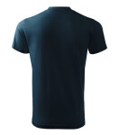 Heavy V-neck tričko unisex námořní modrá 2XL