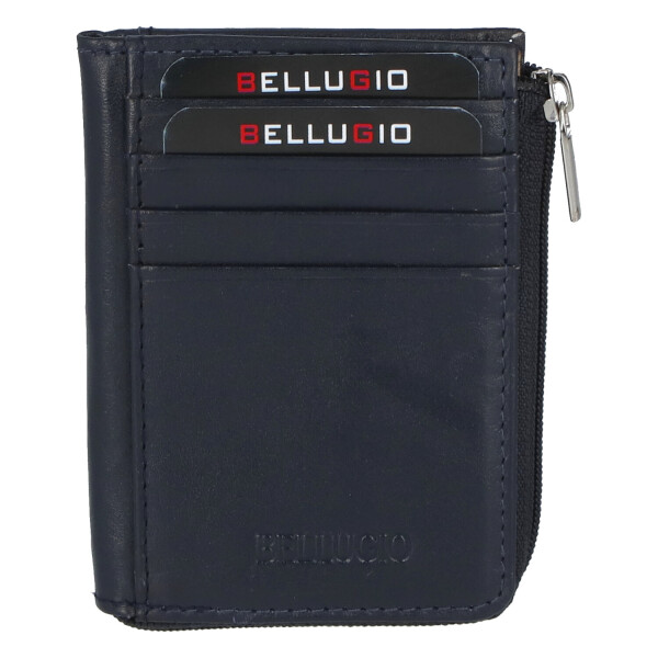 Kožená peněženka dokladovka Vincent, modrá