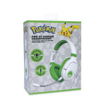 OTL Pokémon Poké ball White and Green PRO G1 Gaming Headphones