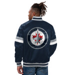 Starter Pánská bunda Winnipeg Jets NHL Home Game Varsity Satin Jacket Velikost: M