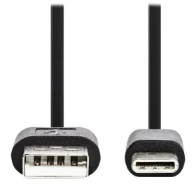 Nedis kabel USB-C - USB-A černý / Kabel USB / USB 2.0 / 10 cm (CCGB60600BK01)