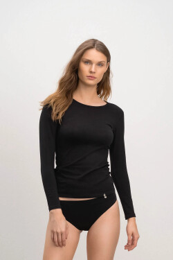 Dámské triko s dlouhým rukávem 21921 Černá - Vamp černá XL