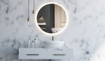 Tutumi - Zrcadlo LED BLUETOOTH FFJ 60cm HOM-06501