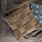 House Doctor Bavlněný povlak na polštář Potus Brown 50 x 50 cm, hnědá barva, textil