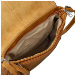 Trendy dámská koženková crossbody kabelka Relinda, žlutá