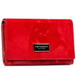Módní dámská koženkovo-kožená peněženka Peterson Dasi, červená