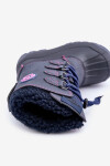 Vysoké Teplé Dětské Sněhule se Stahováním Lee Cooper LCJ-24-44-2843K Modré 33