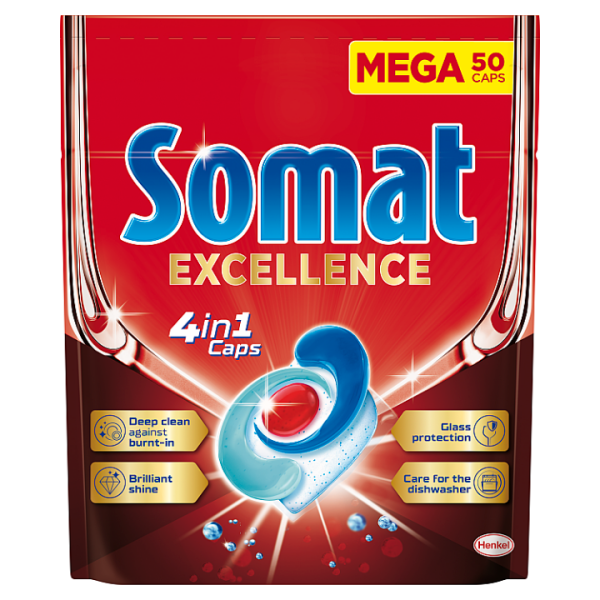 SOMAT tablety do myčky 50ks EXCELLENCE 4v1 MEGA