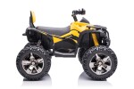 Mamido Dětská elektrická čtyřkolka ATV Power 12V 14Ah 4x4 žlutá