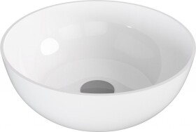 POLYSAN - BANERA ROUND umyvadlo na desku, litý mramor, průměr 39cm, bílá 14337