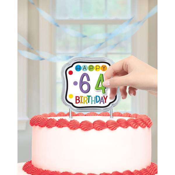 Dekorace na dort k narozeninám s číslem Amscan Dekorace na dort k narozeninám s číslem Amscan