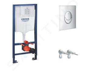 GROHE - Rapid SL Předstěnový instalační set pro závěsné WC, výška 1,13 m, ovládací tlačítko Skate Air, chrom 38721001