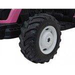 Mamido Dětský elektrický traktor GROW 1804 24V růžový